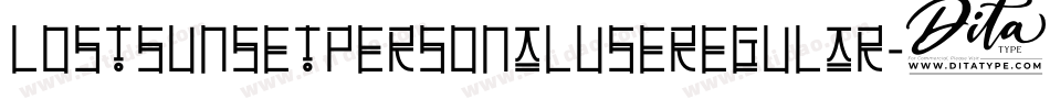 LostSunsetPersonalUseRegular-6AV1字体转换