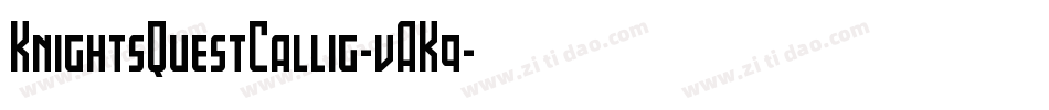 KnightsQuestCallig-vAK9字体转换