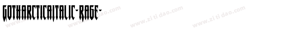 GotharcticaItalic-Ra6e字体转换