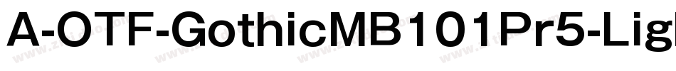 A-OTF-GothicMB101Pr5-Light字体转换