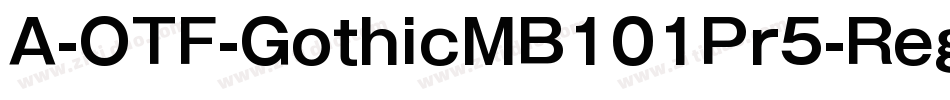 A-OTF-GothicMB101Pr5-Reg字体转换