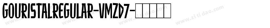 GouristalRegular-vmZd7字体转换