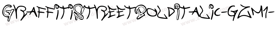 GraffitiStreetBoldItalic-gzm1字体转换