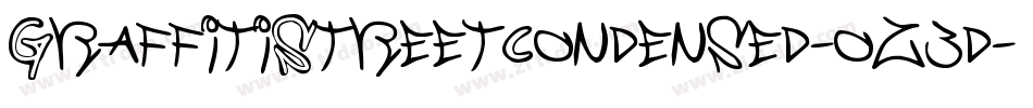 GraffitiStreetCondensed-oz3d字体转换