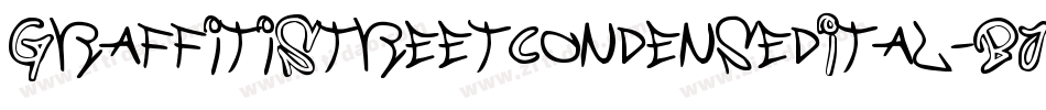 GraffitiStreetCondensedItal-BJ5d字体转换