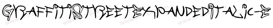 GraffitiStreetExpandedItalic-EM9W字体转换