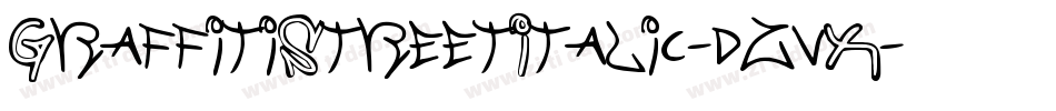 GraffitiStreetItalic-dzvX字体转换