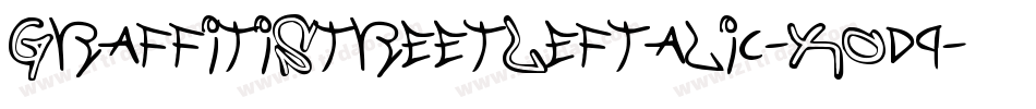 GraffitiStreetLeftalic-XOd9字体转换