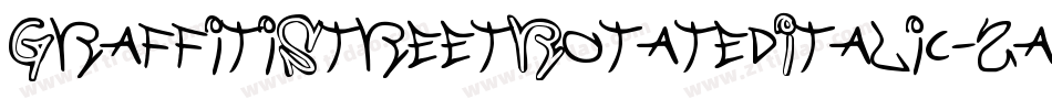 GraffitiStreetRotatedItalic-2a3K字体转换