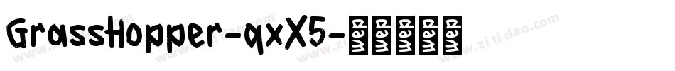 GrassHopper-qxX5字体转换