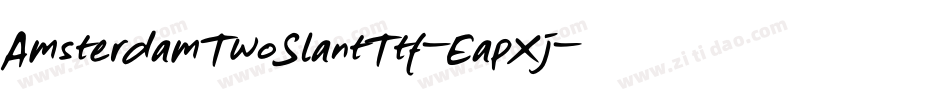 AmsterdamTwoSlantTtf-EapXj字体转换