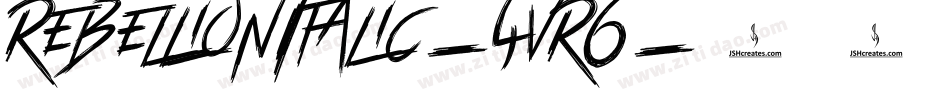 RebellionItalic-4vR6字体转换