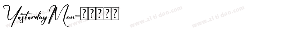 YesterdayMan字体转换