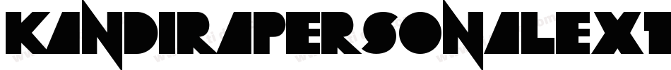 KandiraPersonalExtrablackItalic-lWzd字体转换