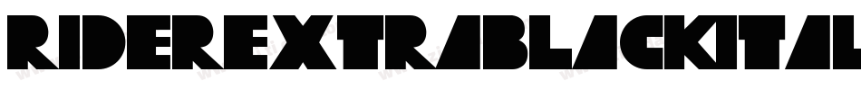 RiderExtrablackItalic-nDzO字体转换