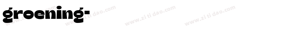 groening字体转换