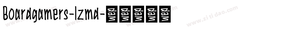 Boardgamers-lzmd字体转换