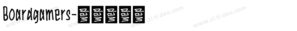 Boardgamers字体转换