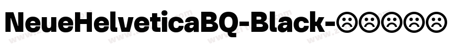 NeueHelveticaBQ-Black字体转换
