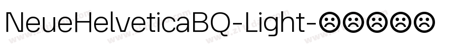 NeueHelveticaBQ-Light字体转换