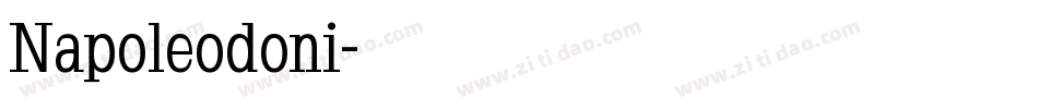 Napoleodoni字体转换