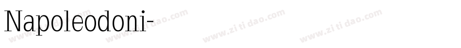 Napoleodoni字体转换