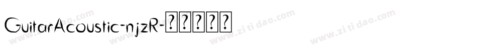 GuitarAcoustic-njzR字体转换
