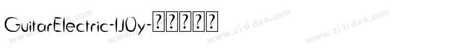 GuitarElectric-lJ0y字体转换
