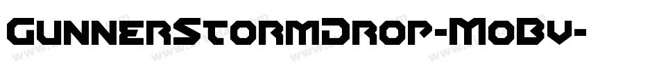 GunnerStormDrop-MoBv字体转换