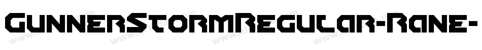 GunnerStormRegular-Rane字体转换