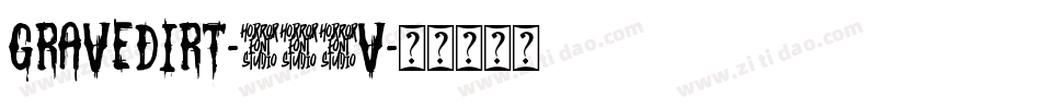GraveDirt-683v字体转换