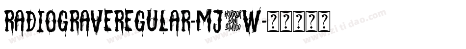 RadioGraveRegular-Mj3w字体转换
