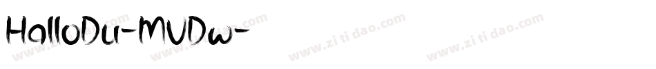 HalloDu-MVDw字体转换