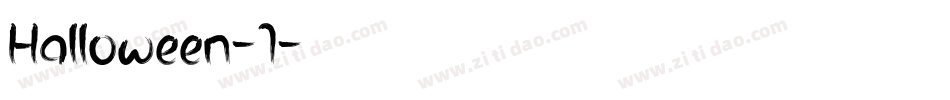 Halloween-1字体转换