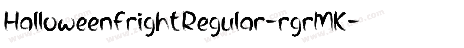 HalloweenfrightRegular-rgrMK字体转换