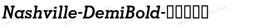 Nashville-DemiBold字体转换