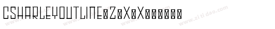 CsHarleyOutline-z8X4X字体转换