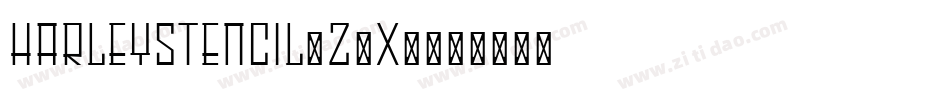 HarleyStencil-Z6x3字体转换