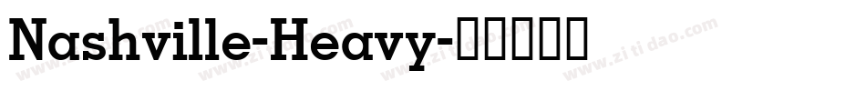 Nashville-Heavy字体转换