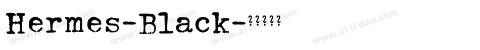 Hermes-Black字体转换