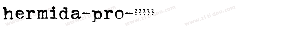 hermida-pro字体转换