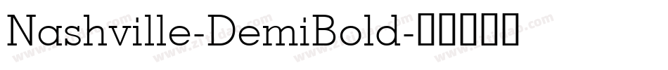 Nashville-DemiBold字体转换