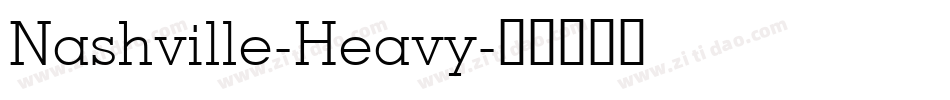 Nashville-Heavy字体转换
