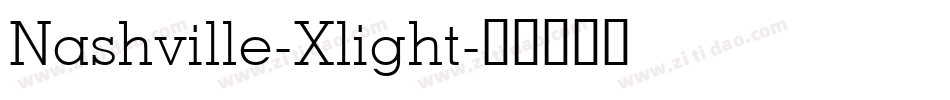 Nashville-Xlight字体转换