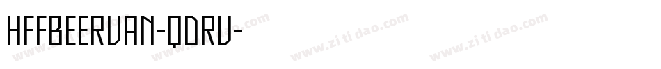 HffBeerVan-qdrV字体转换