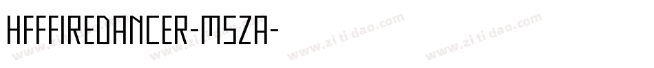 HffFireDancer-m5Za字体转换
