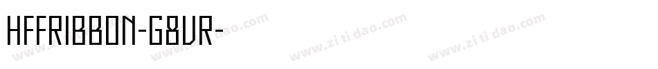 HffRibbon-g8VR字体转换