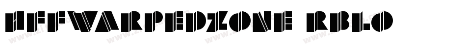 HffWarpedZone-rBLO字体转换