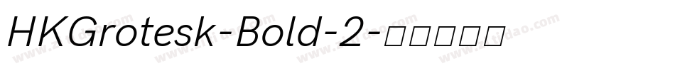 HKGrotesk-Bold-2字体转换