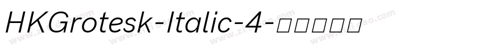 HKGrotesk-Italic-4字体转换